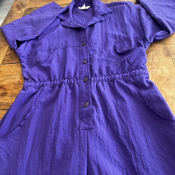 DEE of California Button Front Ankle Length Long Sleeve Purple Jumper - Picture 4 of 7